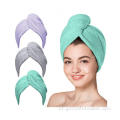 Turbans rápidos de turbantes secos Microfiber salão de cabelo Toalha
